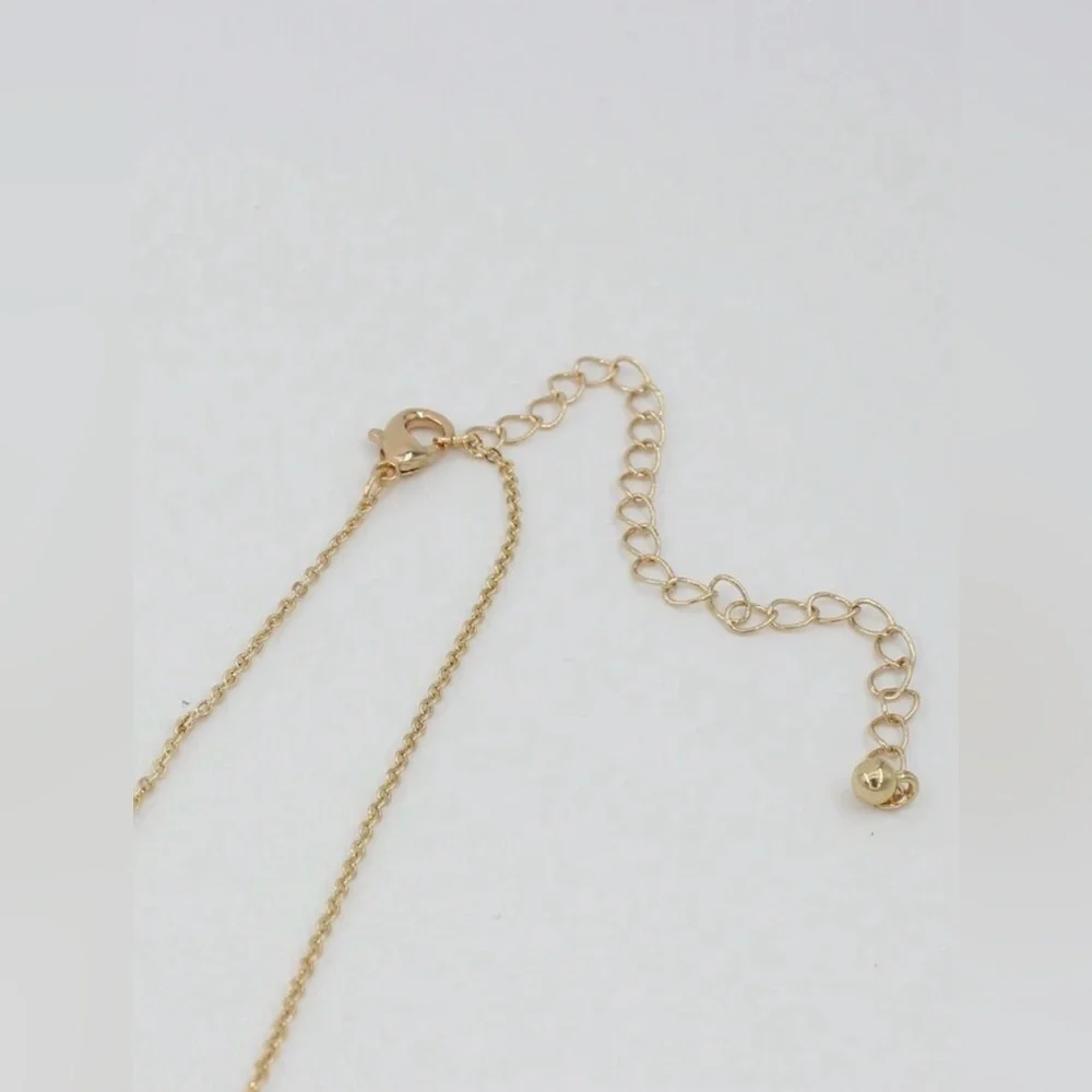 Gold tone yeehaw cursive scripture country western cowgirl rodeo necklace - Picture 7 of 11
